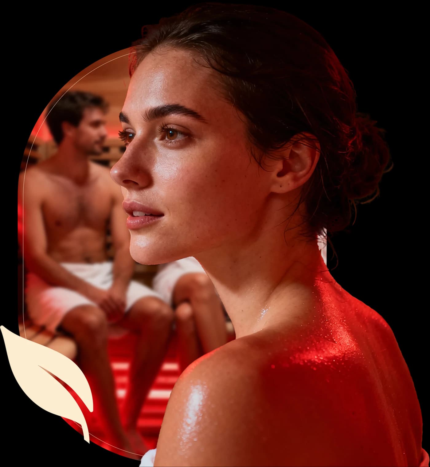 Woman relaxing at L2 Wellness Co.